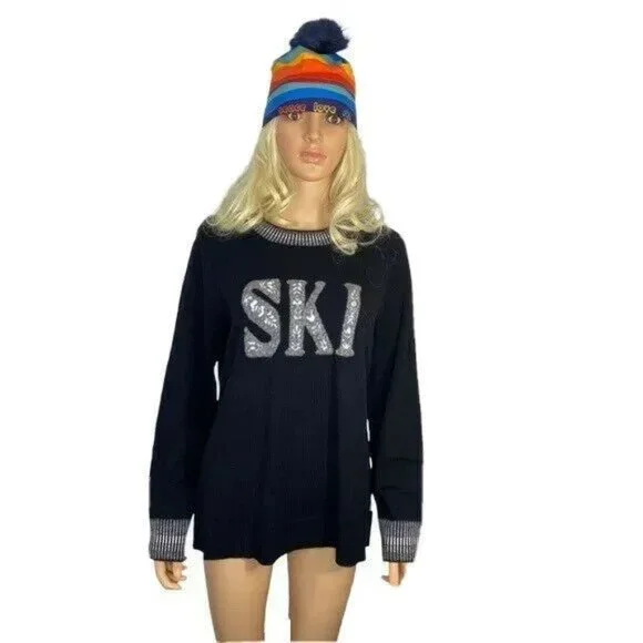 Krimson Klover HAT Peace Love Ski Pompom Beanie Après-ski Removable Pom - Picture 11 of 12